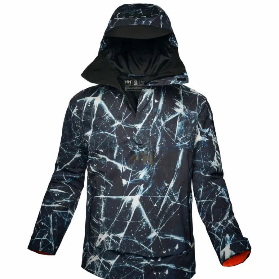 Mens * | Helly Hansen Ullr Insulated Anorak Jacket Mens Multi Black