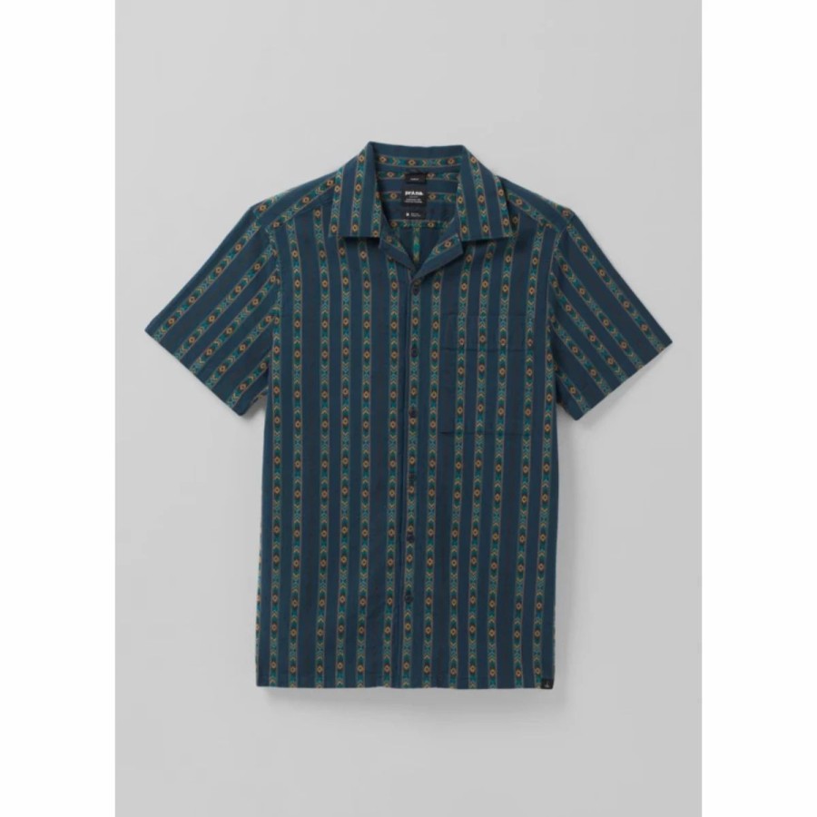 Mens * | Prana Mantra Heritage Shirt Mens Multi Blue