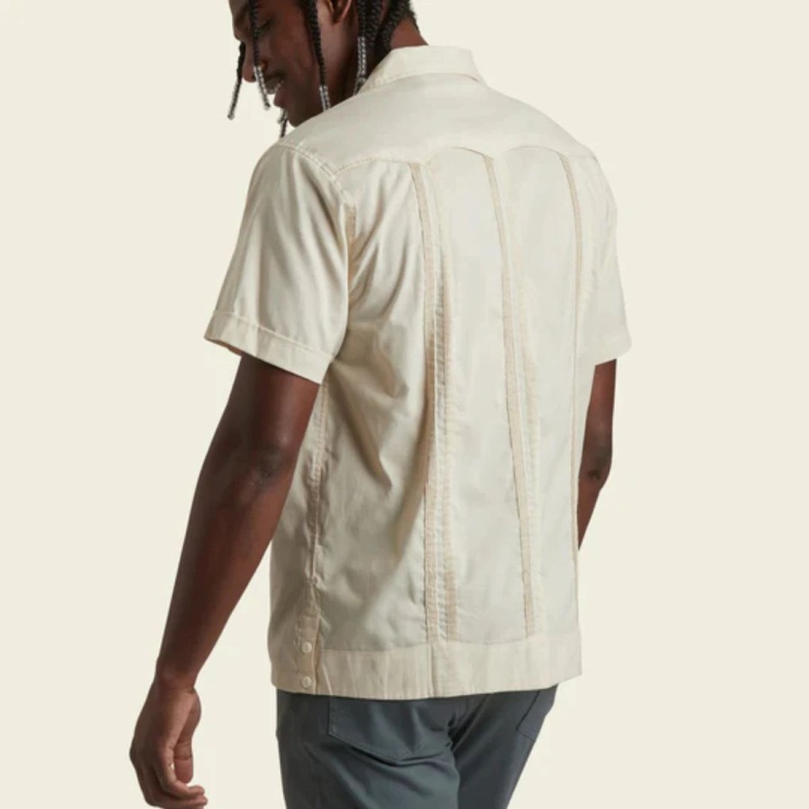 Mens * | Howler Brothers Guayabera Shirt Mens Multi Cream