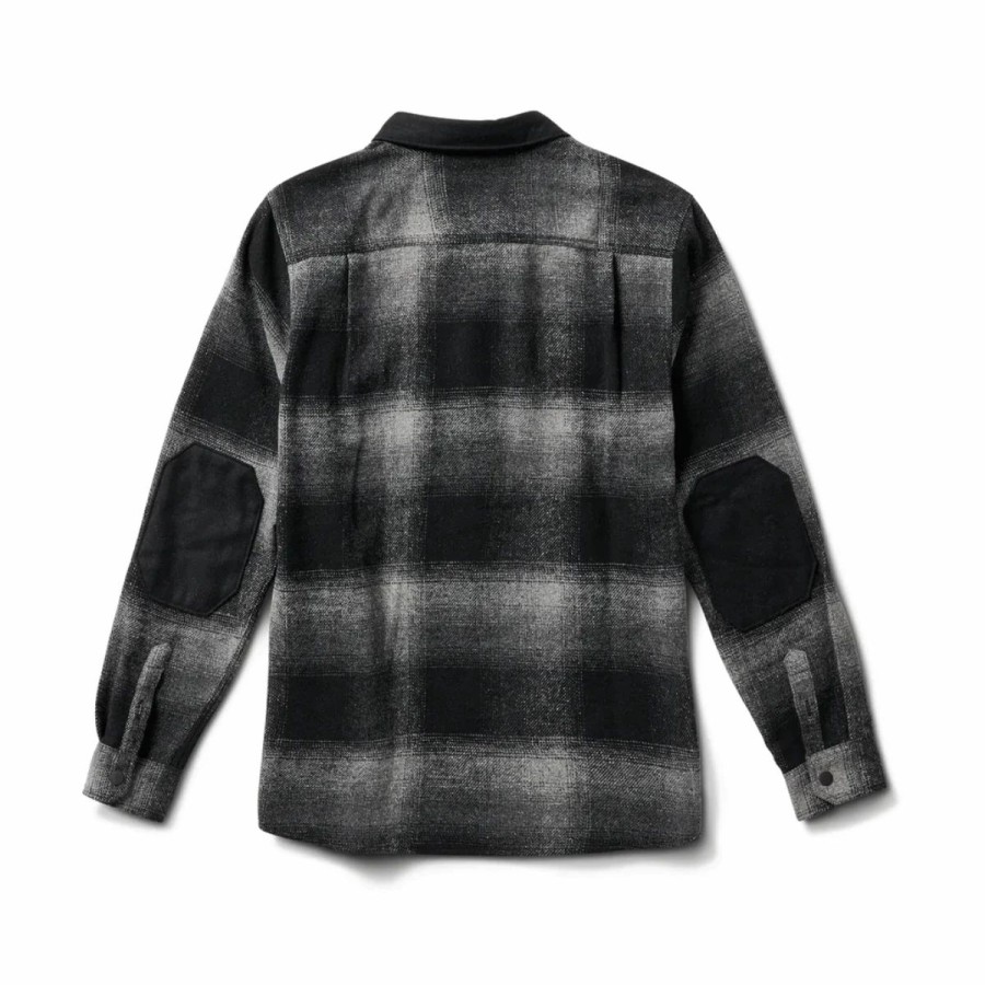 Mens * | Roark Nordsman Long Sleeve Flannel Multi Charcoal