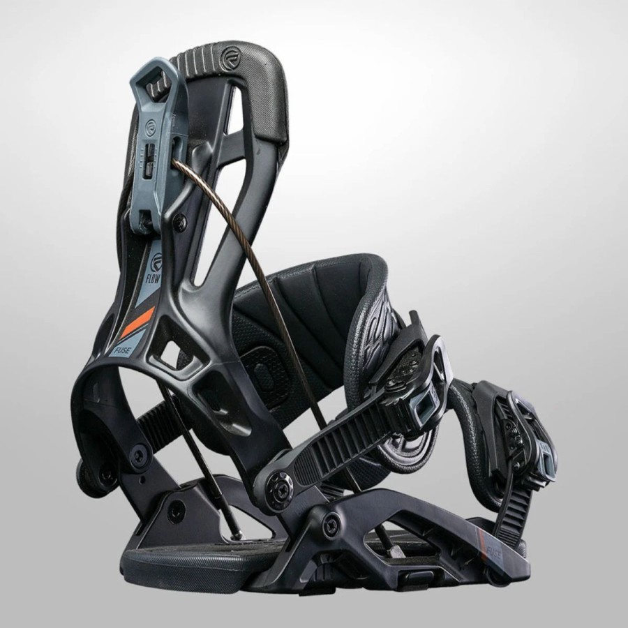 Snowboard * | Flow Fuse Fusion Snowboard Bindings Mens Black