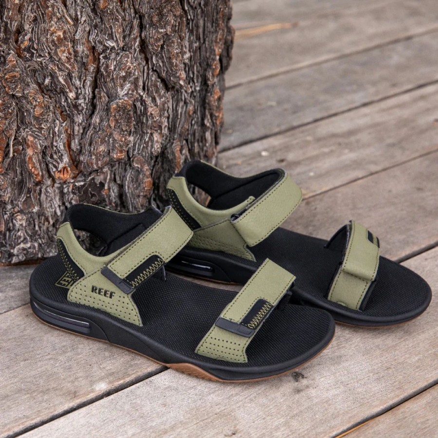 Mens * | Reef Fanning Sandals Mens Olive