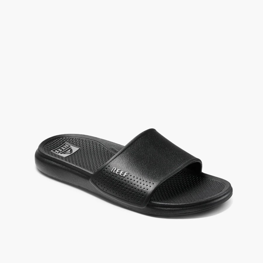 Mens * | Reef Oasis Slide Sandals Mens Black