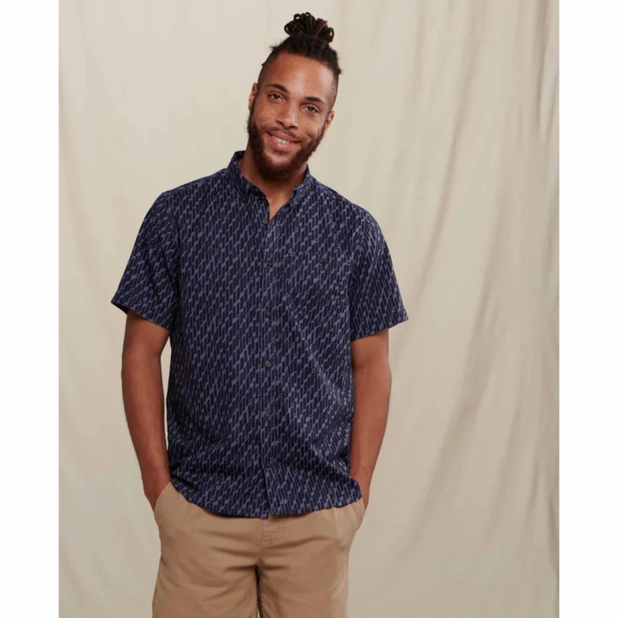 Mens * | Toad&Co Mattock Shirt Short Sleeve Mens Multi Navy