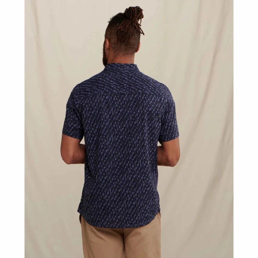 Mens * | Toad&Co Mattock Shirt Short Sleeve Mens Multi Navy