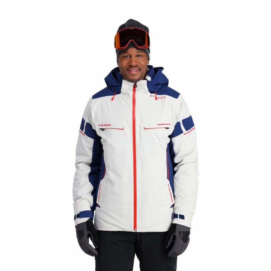 Mens * | Spyder Monterosa Gtx Jacket Mens Multi Silver