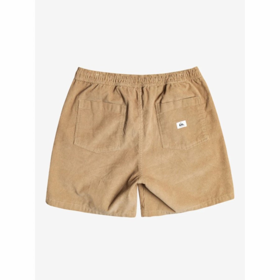 Mens * | Quiksliver Taxer Cord Shorts Mens Khaki