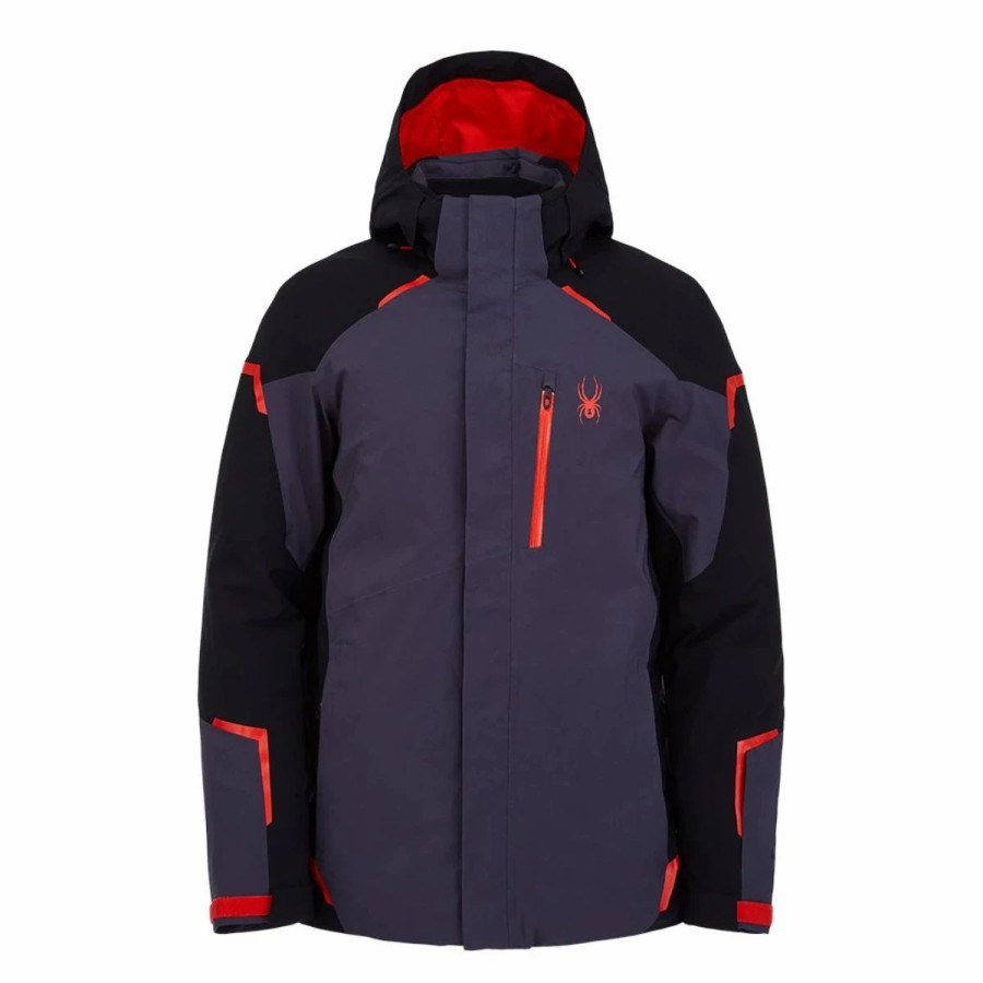 Mens * | Spyder Copper Gtx Jacket Mens Multi Gray