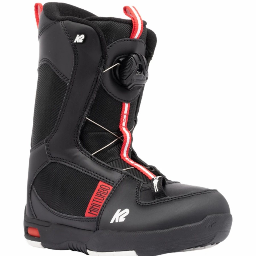 Snowboard * | K2 Mini Turbo Snowboard Boots Boys Black