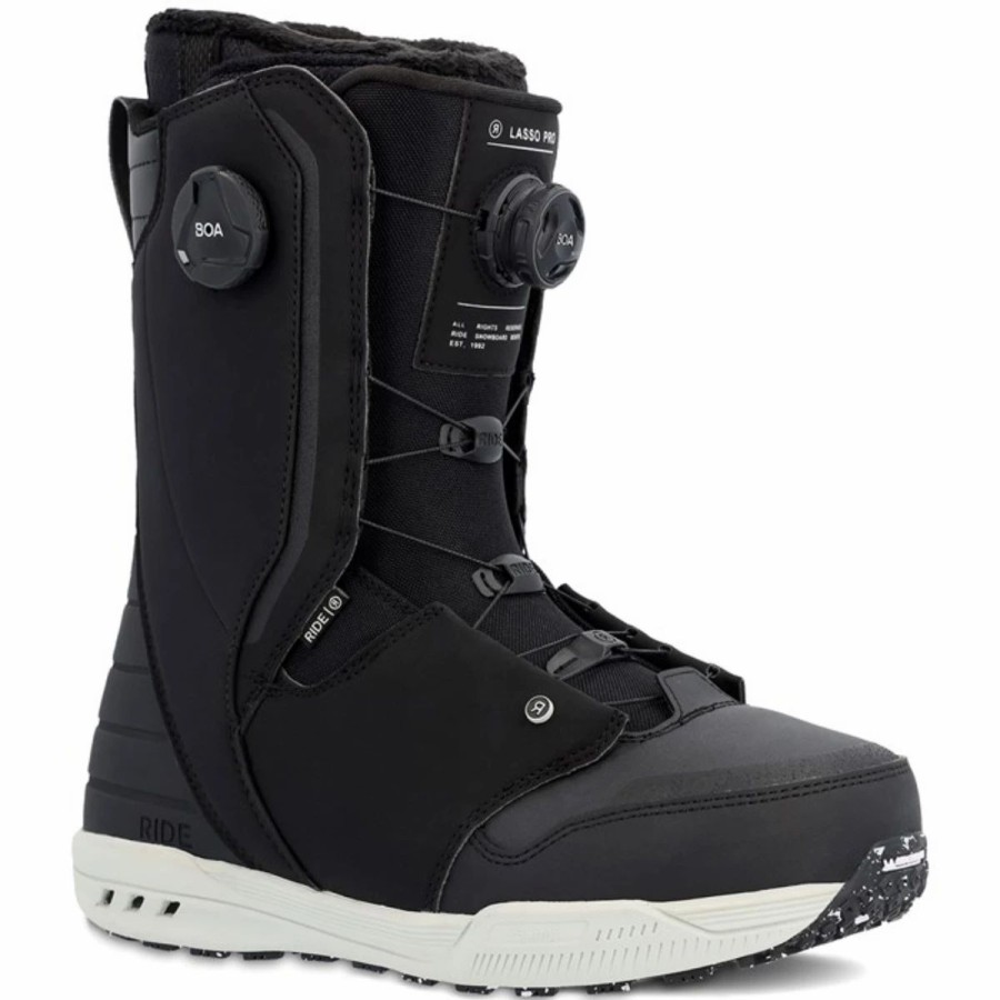 Snowboard * | Ride Lasso Pro Wide Snowboard Boots Black