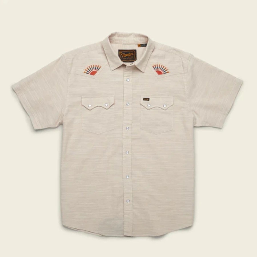 Mens * | Howler Brothers Crosscut Deluxe Short Sleeve Mens Cream