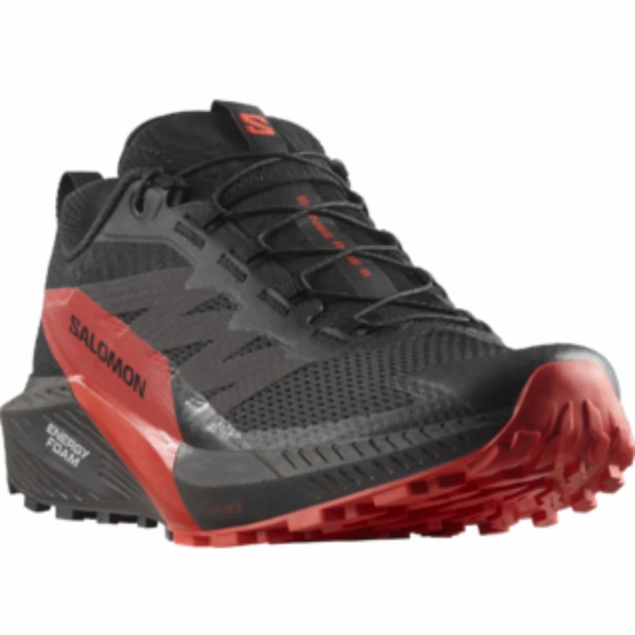 Mens * | Salomon Sense Ride 5 Trail Running Shoes Mens Black