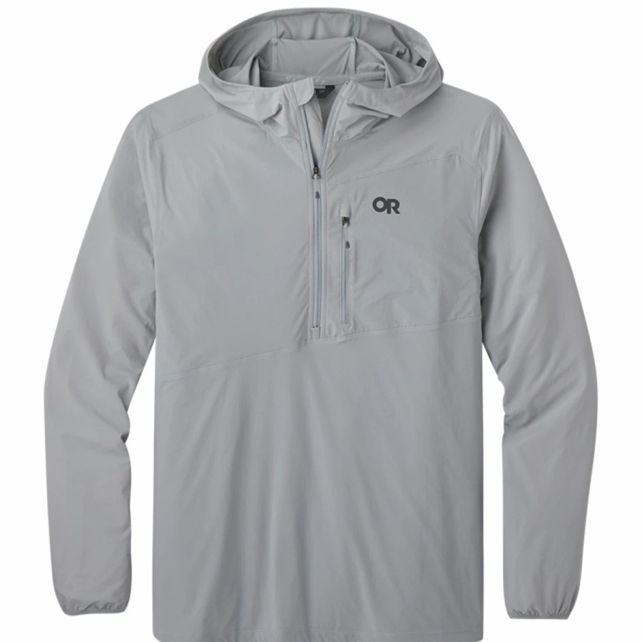 Mens * | Outdoor Research Astroman Sun Hoodie Mens Silver