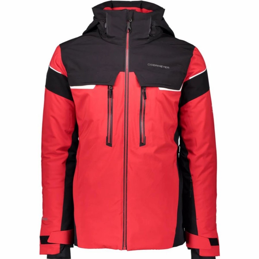 Mens * | Obermeyer Charger Jacket Mens Red