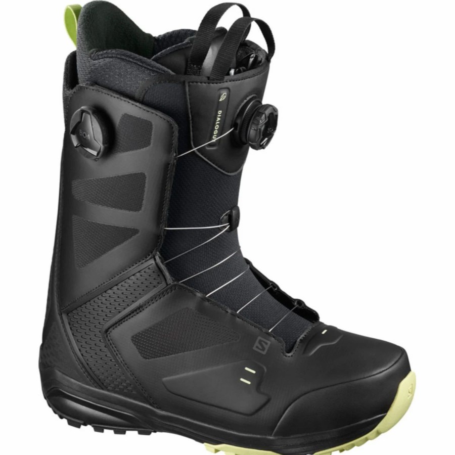 Snowboard * | Salomon Dialogue Focus Boa Wide Snowboard Boots Mens Black