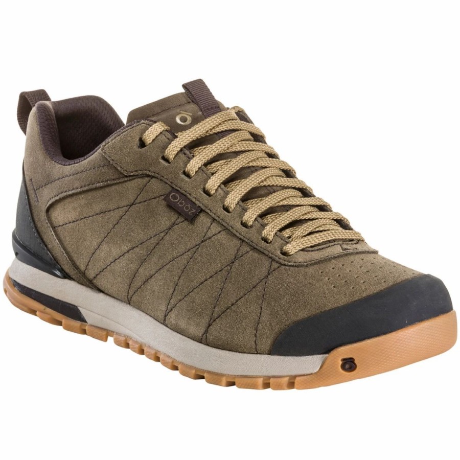 Mens * | Oboz Bozeman Low Leather Shoes Mens Olive