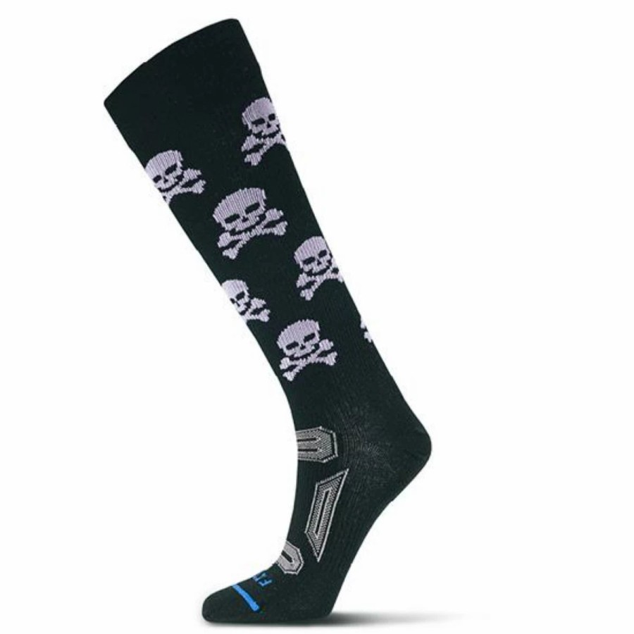 Mens * | Fits Skull Merino Socks Multi Black