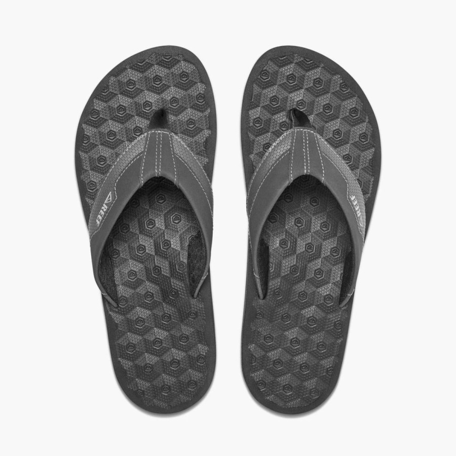 Mens * | Reef The Ripper Sandals Mens Charcoal