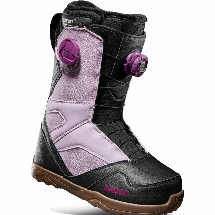 Snowboard * | Thirtytwo Stw Double Boa Snowboard Boots Womens Lavender