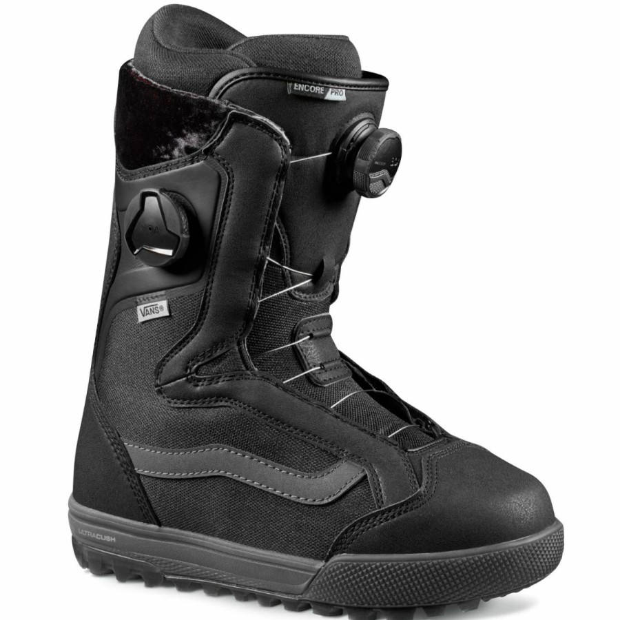 Snowboard * | Vans Encore Pro Snowboard Boot Womens Black