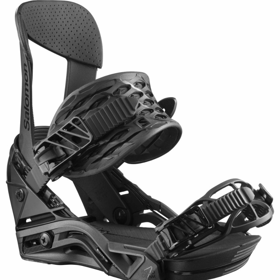 Snowboard * | Salomon Hologram Snowboard Bindings Mens Black