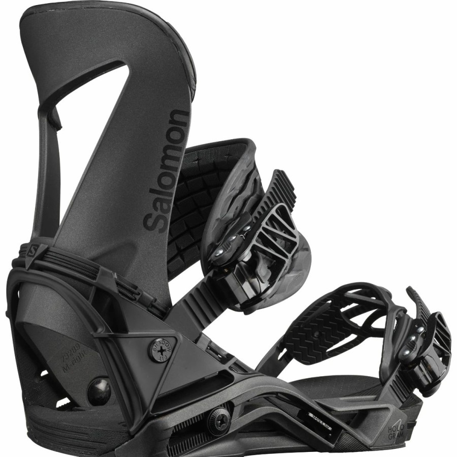 Snowboard * | Salomon Hologram Snowboard Bindings Mens Black