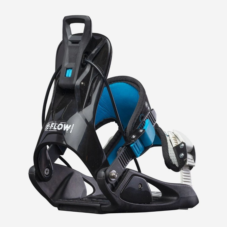 Snowboard * | Flow Micron Snowboard Bindings Kids Black