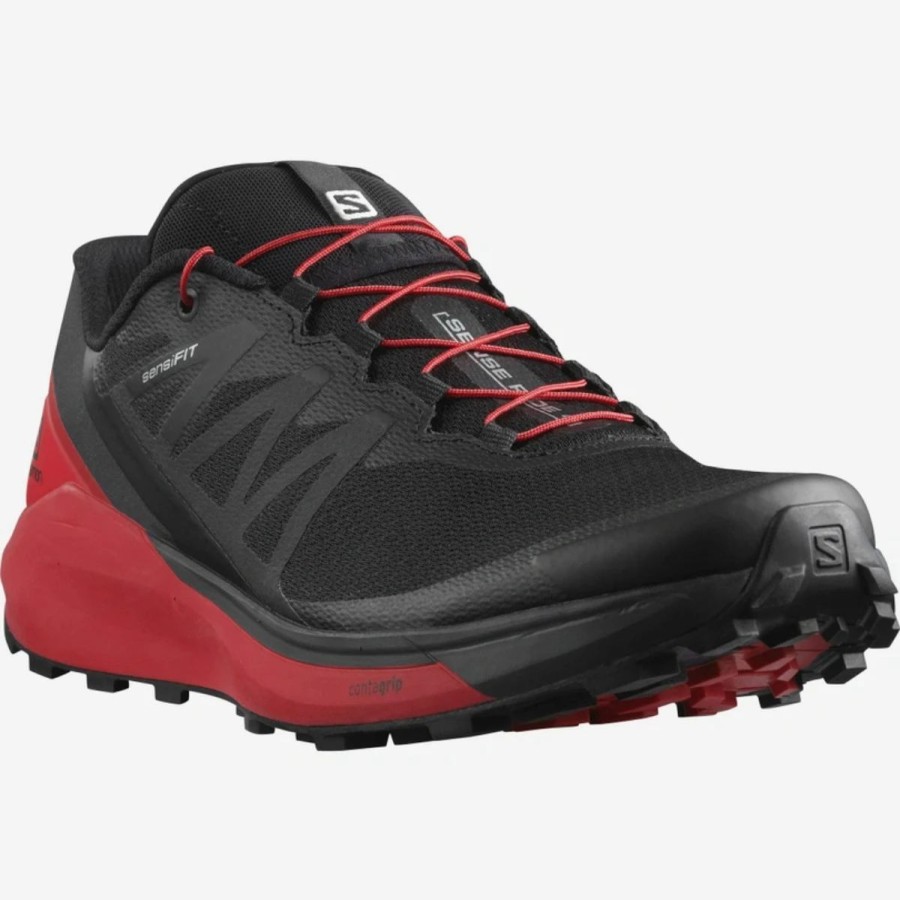 Mens * | Salomon Sense Ride 4 Trail Running Shoes Mens Black