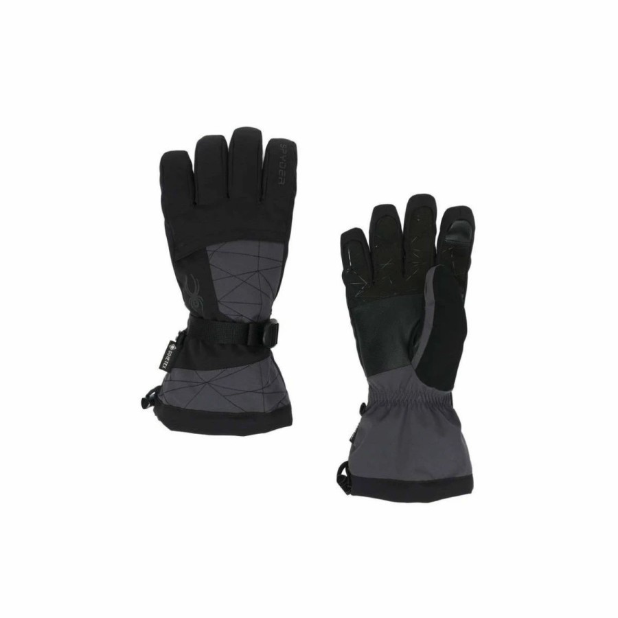 Mens * | Spyder Overweb Gtx Ski Glove Mens Gray