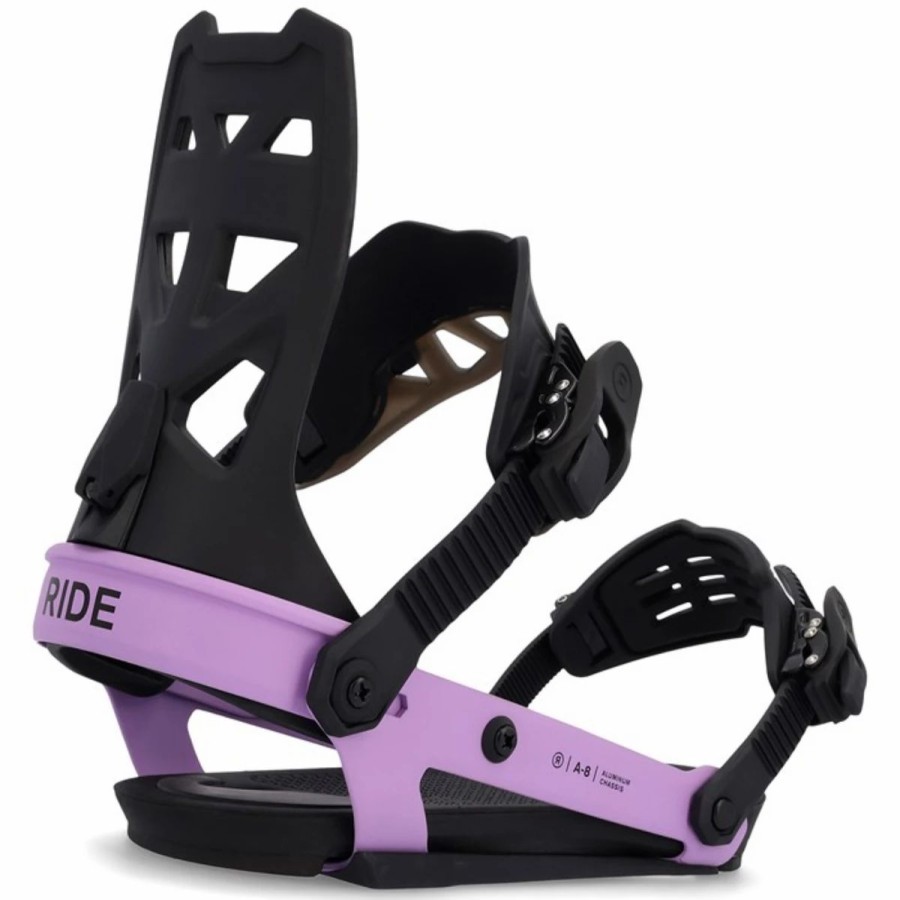 Snowboard * | Ride A-8 Snowboard Bindings Black