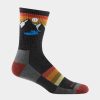 Mens * | Darn Tough Sunset Ridge Micro Crew Lightweight Hiking Sock Mens Multi Charcoal