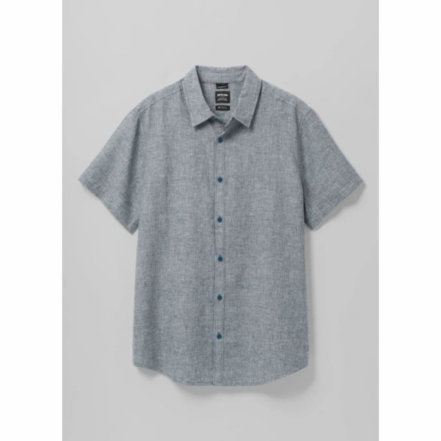 Mens * | Prana Lindores Shirt Mens Gray