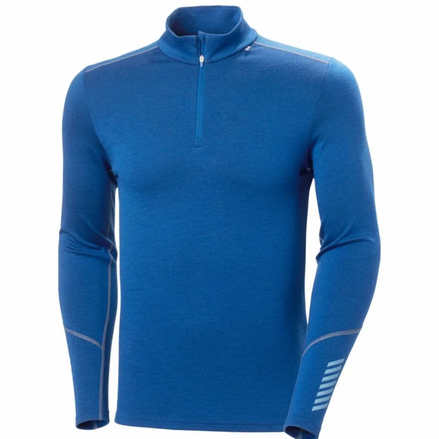 Mens * | Helly Hansen Lifa Merino 1/2 Zip Mens Blue