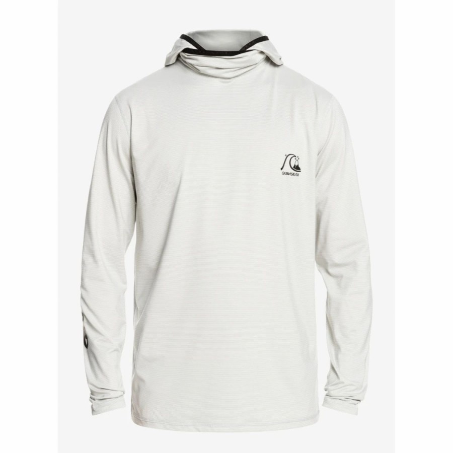 Mens * | Quiksilver Heritage Long-Sleeve Surf Tee Mens White