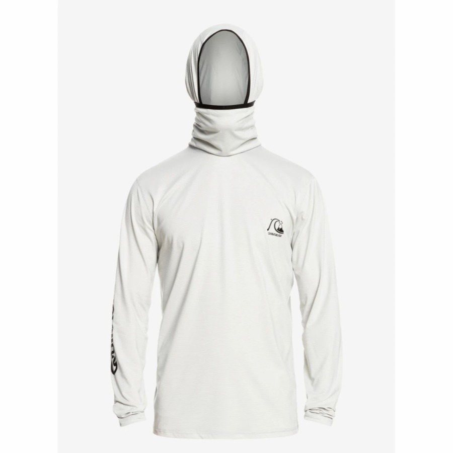 Mens * | Quiksilver Heritage Long-Sleeve Surf Tee Mens White