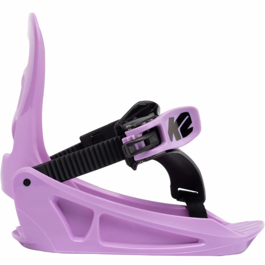 Snowboard * | K2 Lil Kat Snowboard Bindings Toddler Purple