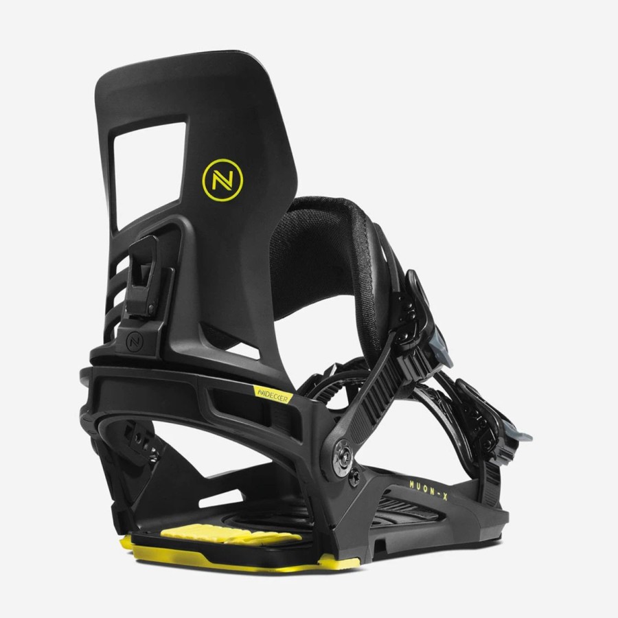 Snowboard * | Nidecker Muon-X Snowboard Bindings Mens Black