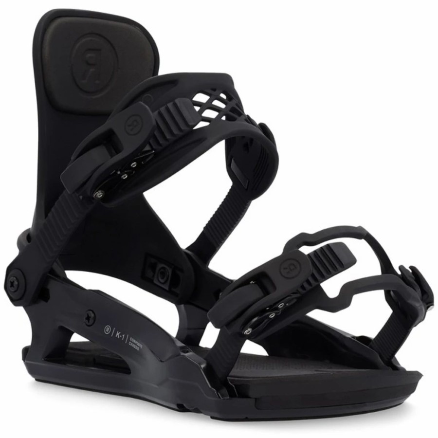 Snowboard * | Ride K-1 Snowboard Bindings Kids Black