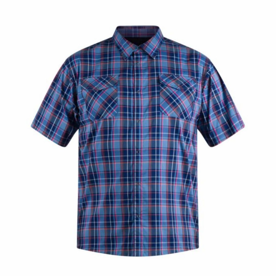 Mens * | Zoic District Jersey Shirt Mens Multi Blue