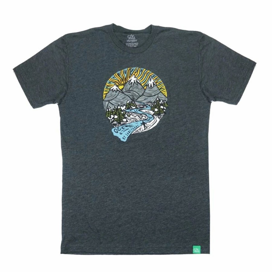 Mens * | Wild Tribute Sanctuary T-Shirt Charcoal