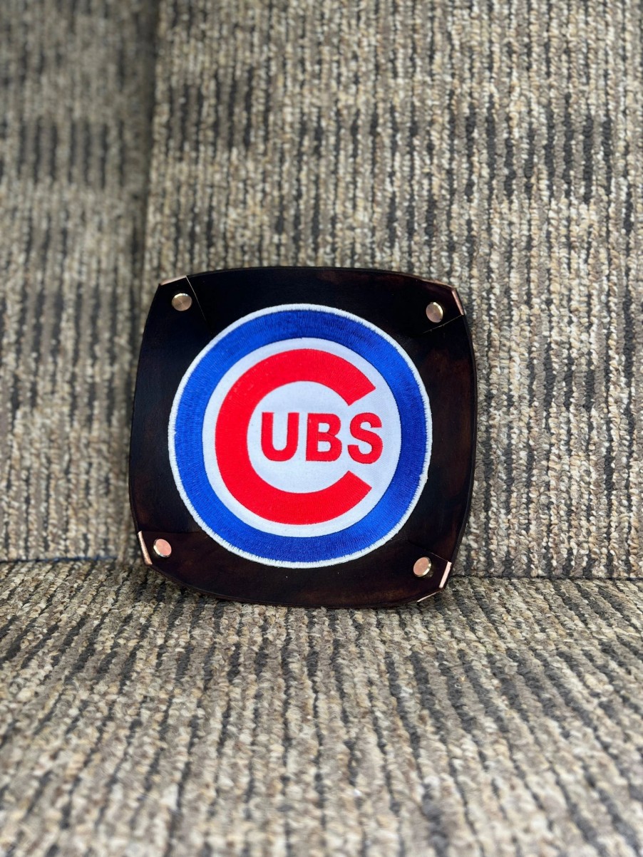 Baseball Collectibles * | Whenitwasagame Baseballglovewallets.Com Valet Tray Cubs