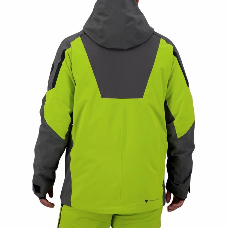 Mens * | Obermeyer Kodiak Jacket Mens Multi Lime