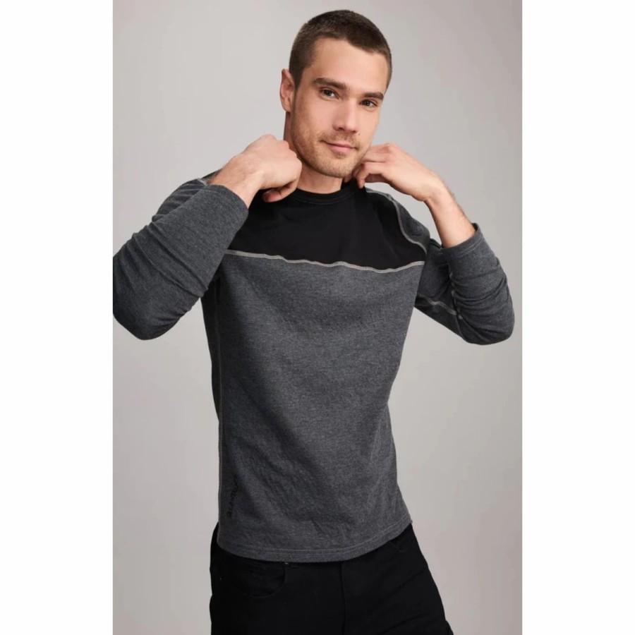 Mens * | Alp N Rock Usa Ski 2 Crewneck Mens Multi Charcoal