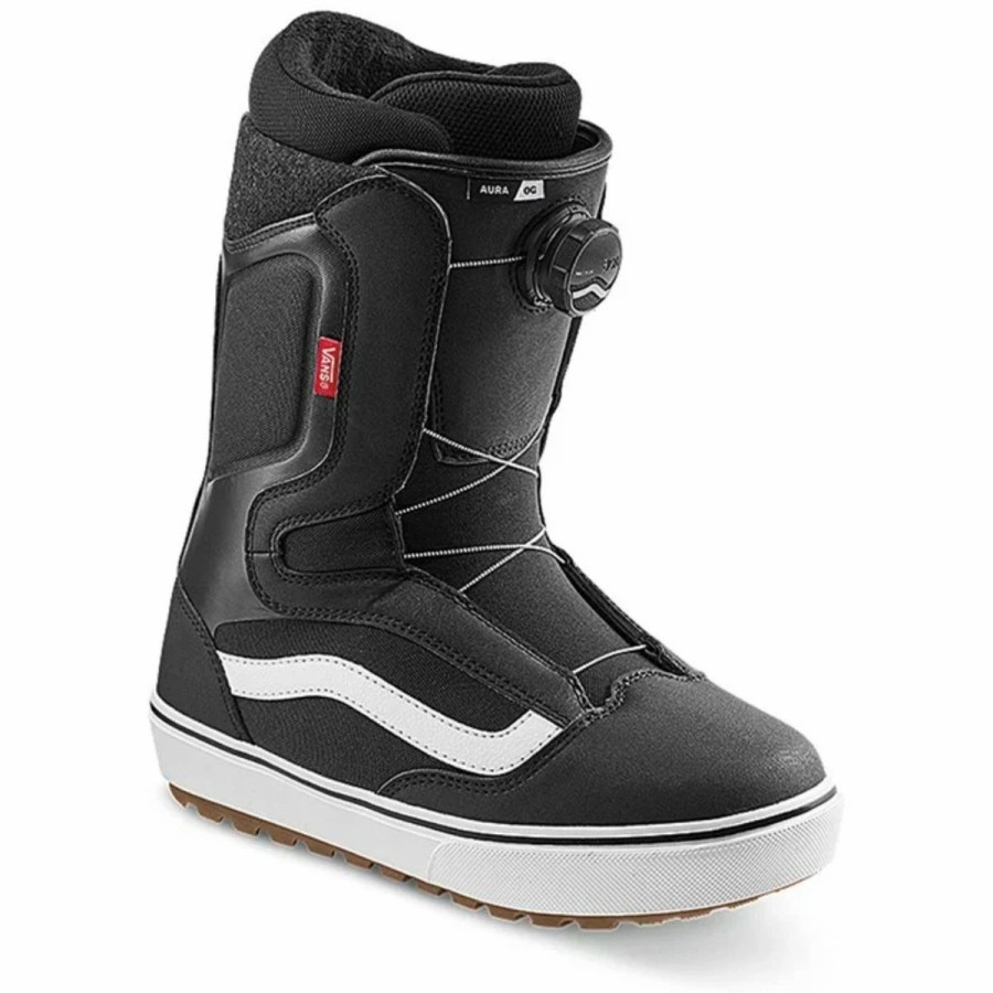 Snowboard * | Vans Aura Og Snowboard Boots Black