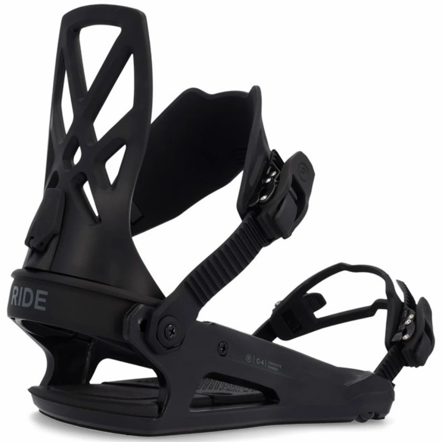 Snowboard * | Ride C-4 Snowboard Bindings Black