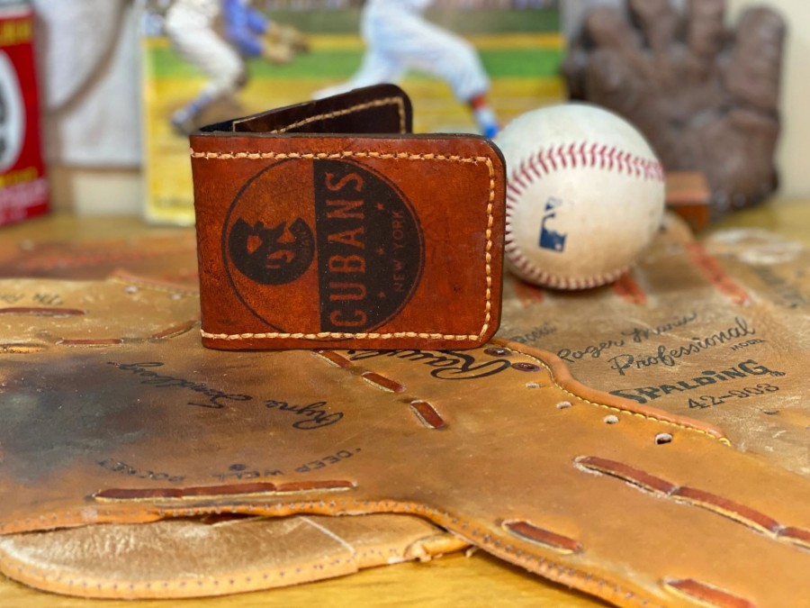 Clearance Aisle * | Whenitwasagame Baseballglovewallets.Com Ny Cubans Negro League Vintage Wallet