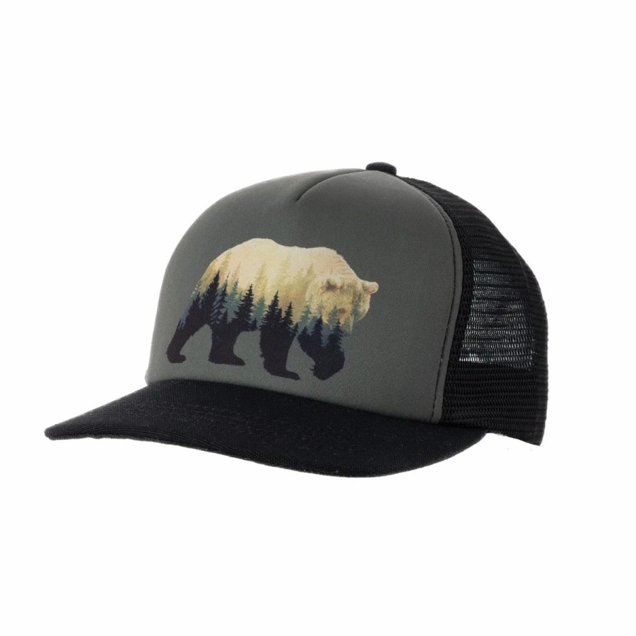 Mens * | Ambler Grizzly Trucker Hat Black