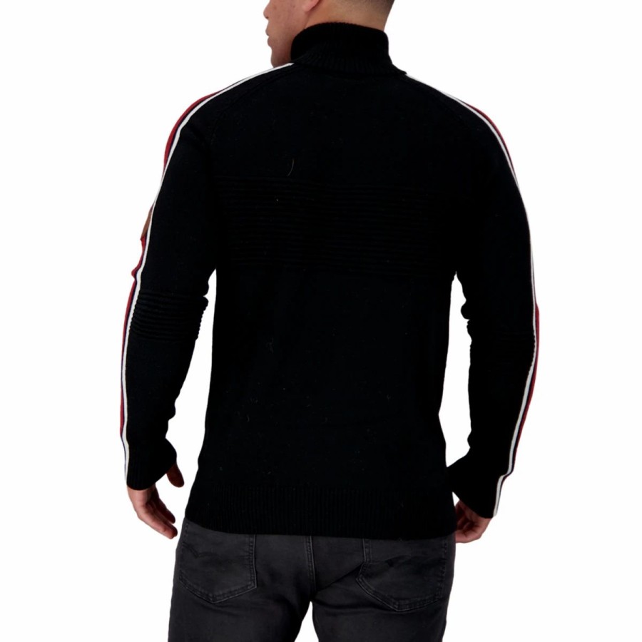 Mens * | Obermeyer Vince 1/2 Zip Sweater Mens Multi Black