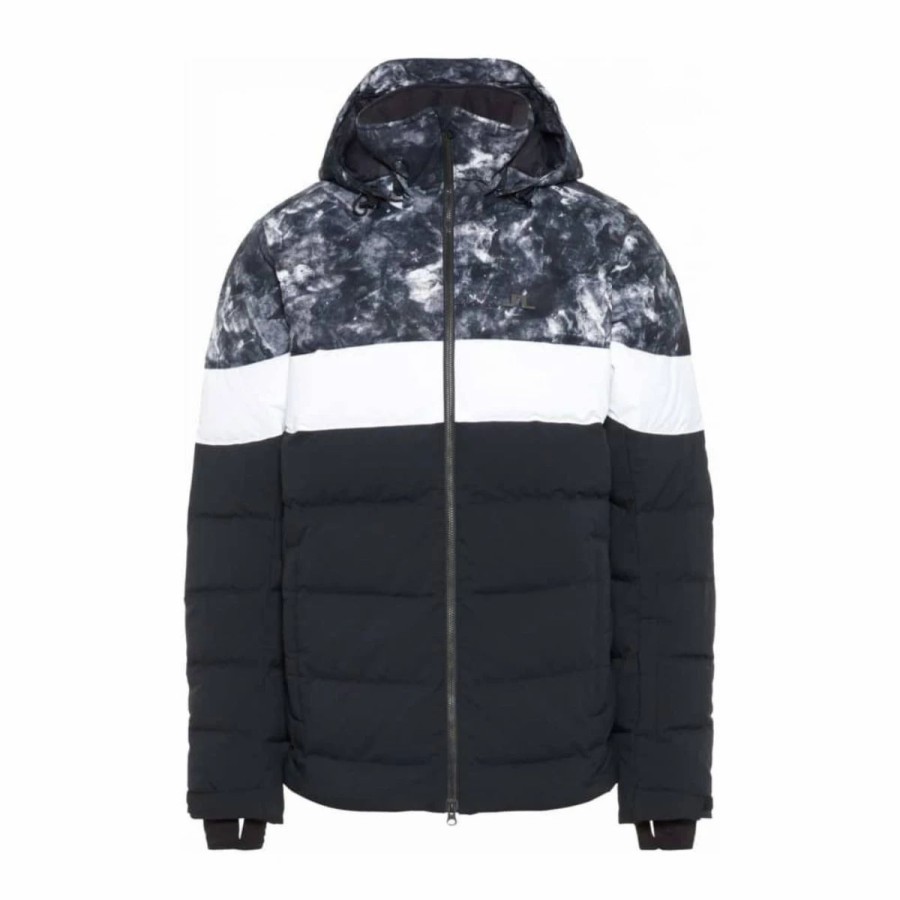 Mens * | J.Lindeberg Russel Print Jl 2L Down Jacket Mens Multi Black