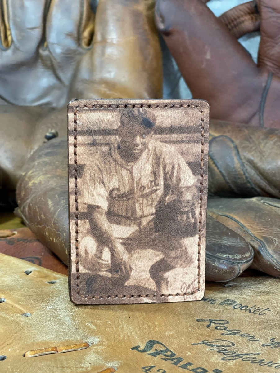 Clearance Aisle * | Whenitwasagame Baseballglovewallets.Com Josh Gibson Card Holder/Money Clip